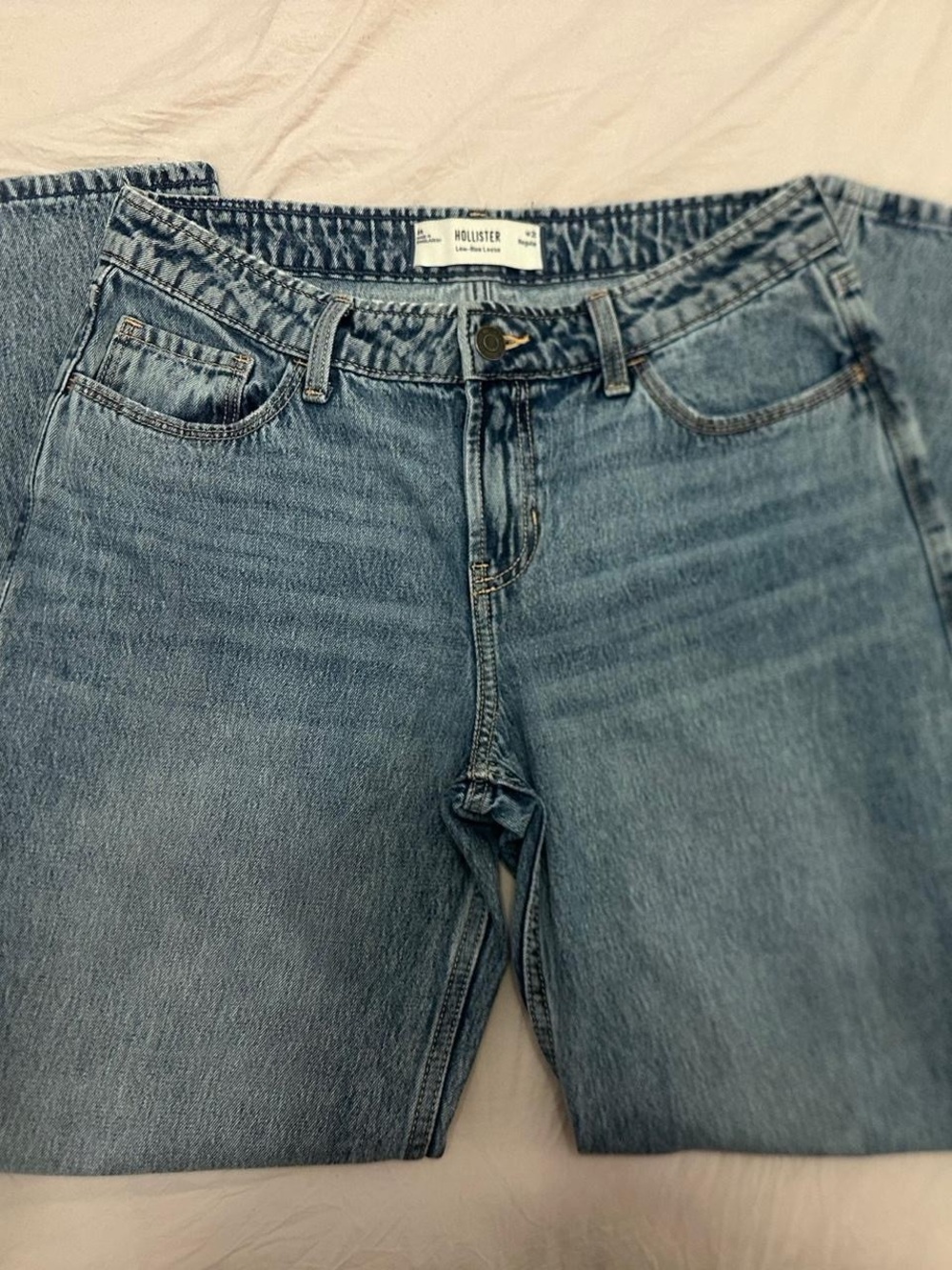 Hollister Light Blue Low Rise Denim Jeans